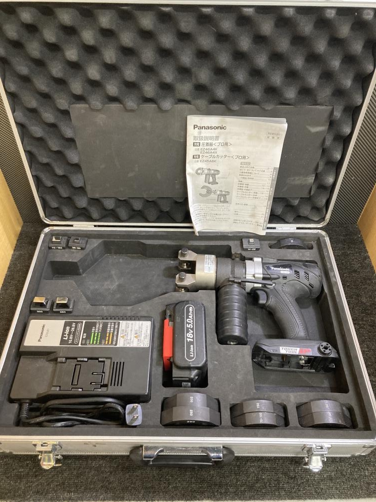 パナソニック Panasonic 工事用充電圧着機 EZ46A4K-Bの中古 中古B使用