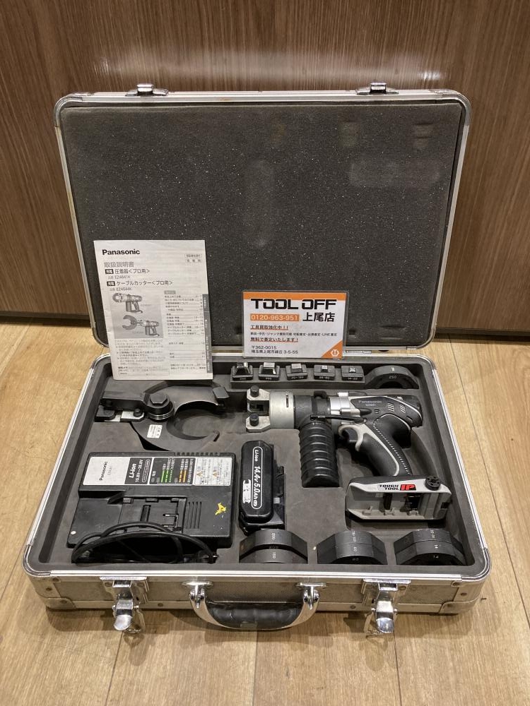 Panasonic パナソニック 14.4V充電圧着器 付属品あり EZ4641の中古  