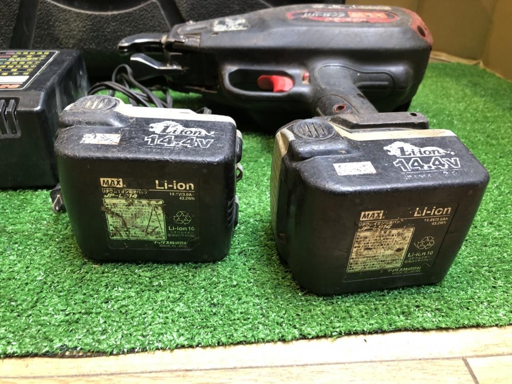 MAX 鉄筋結束機 リバータイア RB-399 14.4V/3.0Ah バッテリ(JP-L914)×2