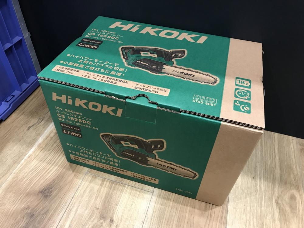 HiKOKI コードレスチェンソー CS1825DC(BC)の中古 未使用品 HiKOKI コードレスチェンソー CS1825DC(BC)の中古 未使用品