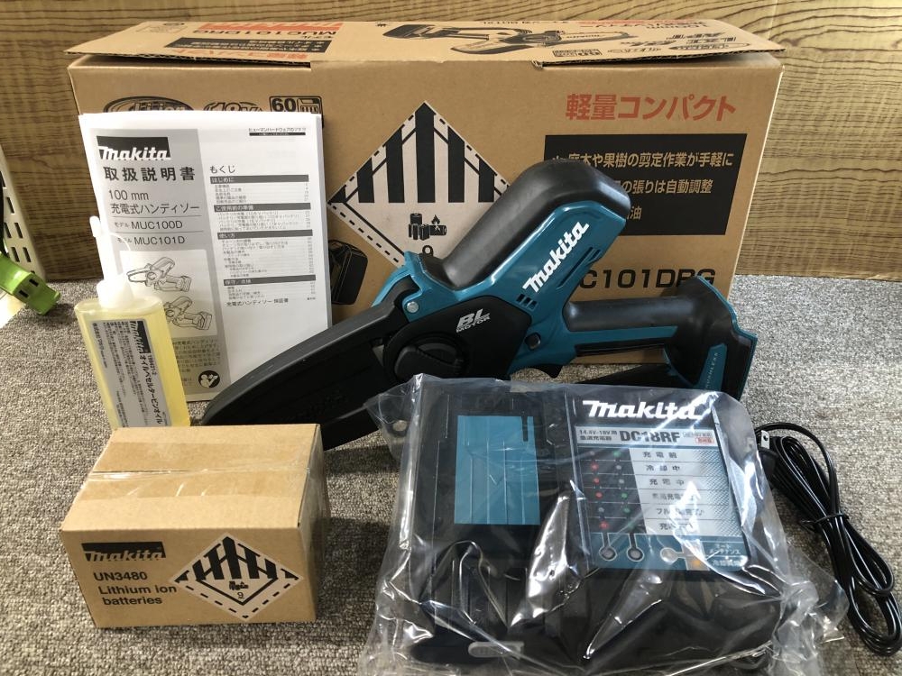 マキタ makita 100mm充電式ハンディソー MUC101DRGの中古 未使用