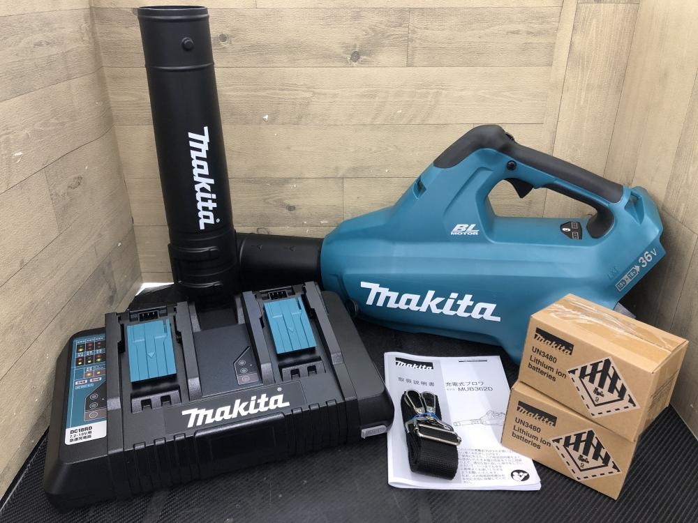 マキタ makita 充電式ブロワ MUB362DPG2の中古 未使用品 《埼玉・鴻巣 ...