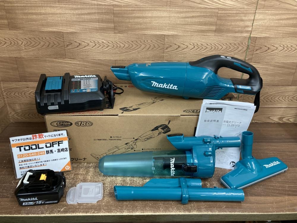 マキタ 充電式クリーナー CL281FDRFCの中古 未使用品 《群馬・高崎 