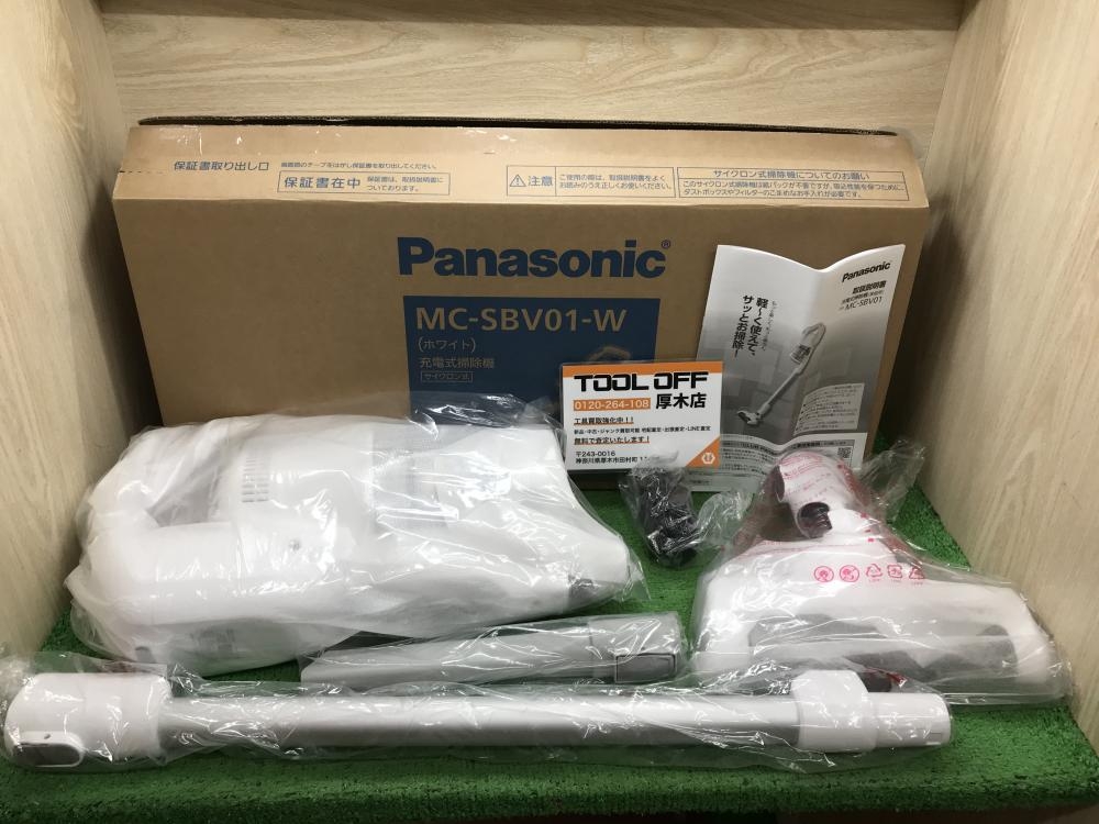 Panasonic 充電式掃除機 MC-SBV01-W ※サイクロン式の中古 未使用品