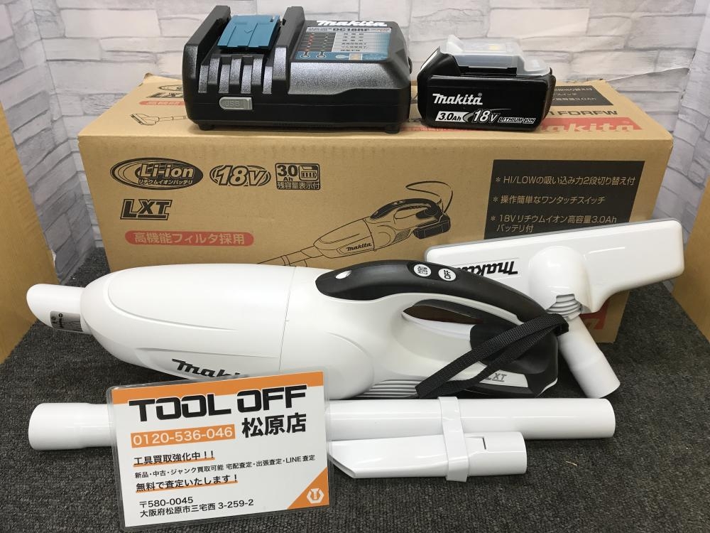 マキタ makita 充電式クリーナー バッテリ 充電器 CL181FDRFWの中古 未