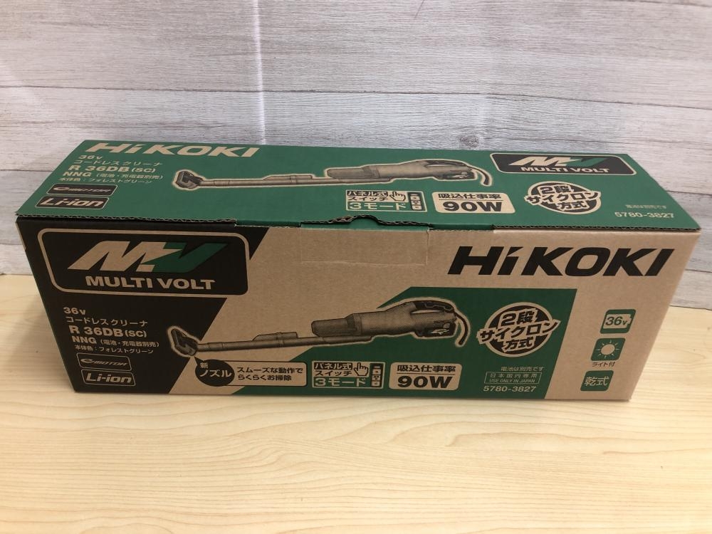 HiKOKI 36V コードレスクリーナー 2段サイクロン R36DB(SC)の中古 未