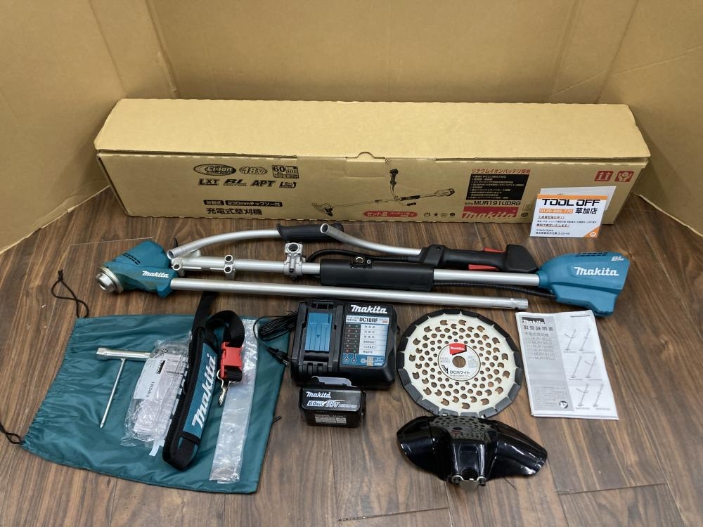 マキタ 充電式草刈機 MUR191UDRGの中古 中古C傷汚れあり 《埼玉・草加