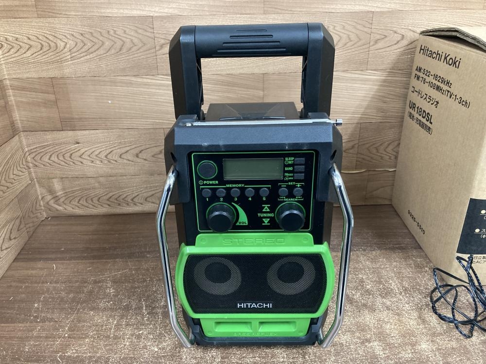 美品　日立　コードレスラジオ　ur 18 dsal