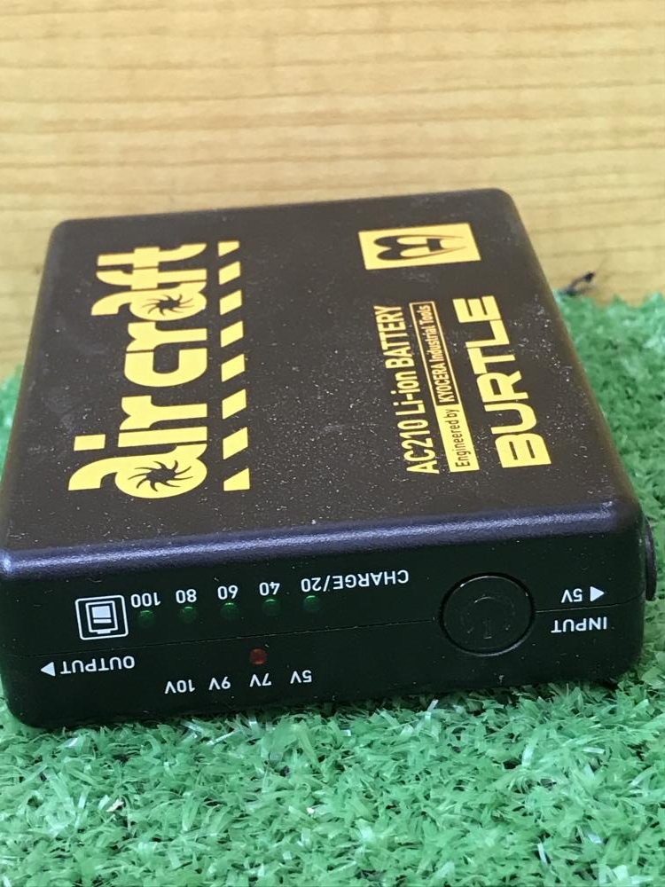 【動作OK】BURTLE バートル AC210 バッテリー2個セット　中古 BURTLE バートル エアークラフトファン＆バッテリーセット/AC220