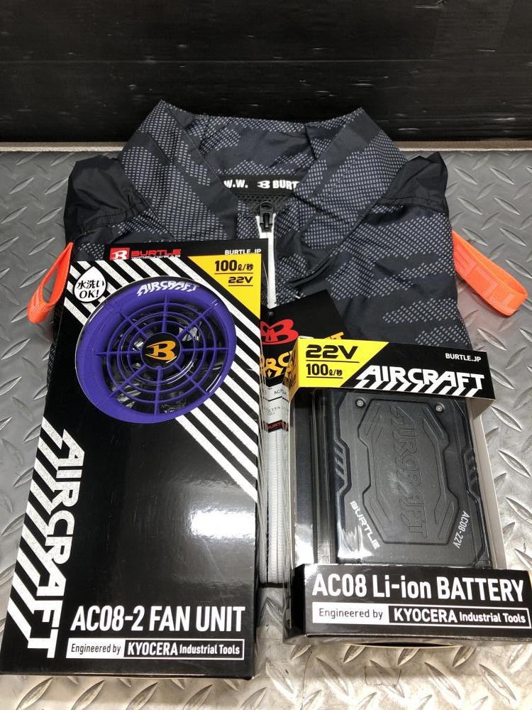 バートル BURTLE 空調服セット AC08+AC08-2+ジャケットセットの中古 未 