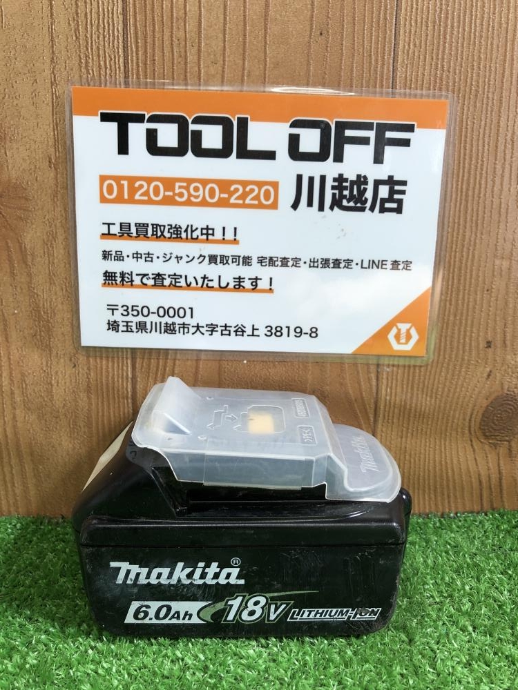 マキタ makita バッテリ BL1860B 充電回数17回の中古 中古C傷汚れあり
