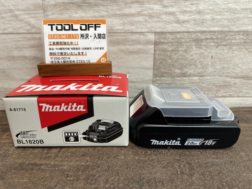 マキタ makita バッテリー 純正品 BL1820Bの中古 未使用品 《埼玉・入間》中古工具販売の専門店│ ツールオフ所沢入間店  ｜中古工具販売のツールオフ