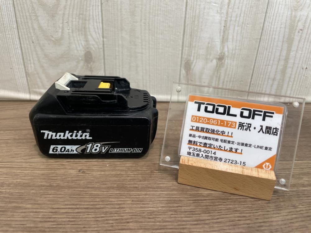 マキタ makita バッテリ BL1860Bの中古 中古C傷汚れあり 《埼玉・入間 