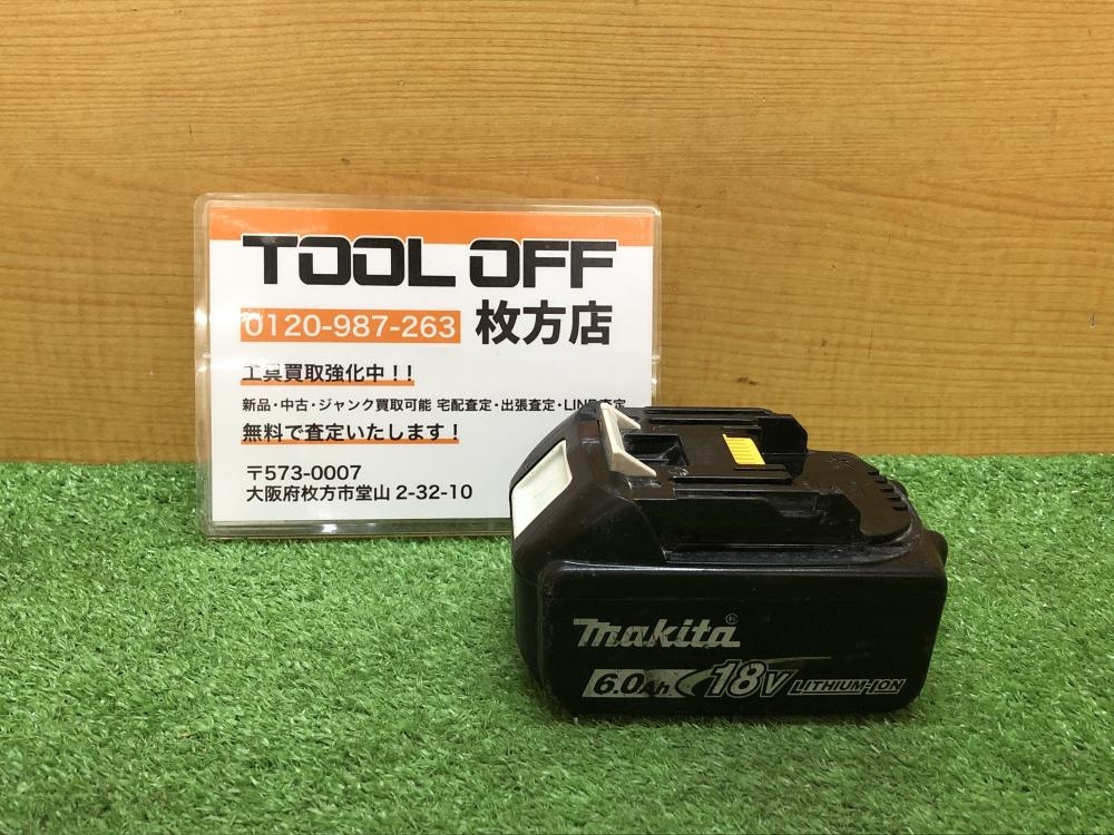 マキタ makita 18V 6.0Ah バッテリー BL1860B 45回充電 過負荷過放電0