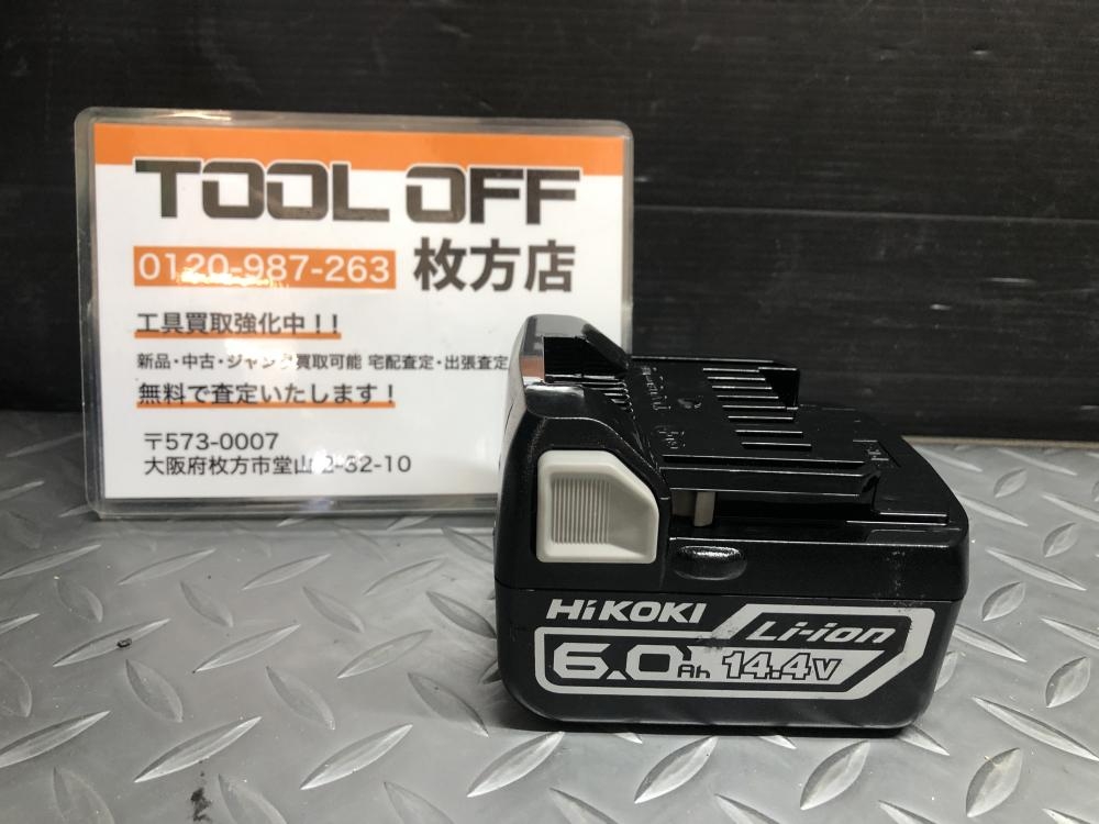 HIKOKI ハイコーキ 14.4V6.0Ahバッテリー BSL1460の中古 中古A(美品) 《大阪・枚方》中古工具販売の専門店│ ツールオフ枚方店  ｜中古工具販売のツールオフ