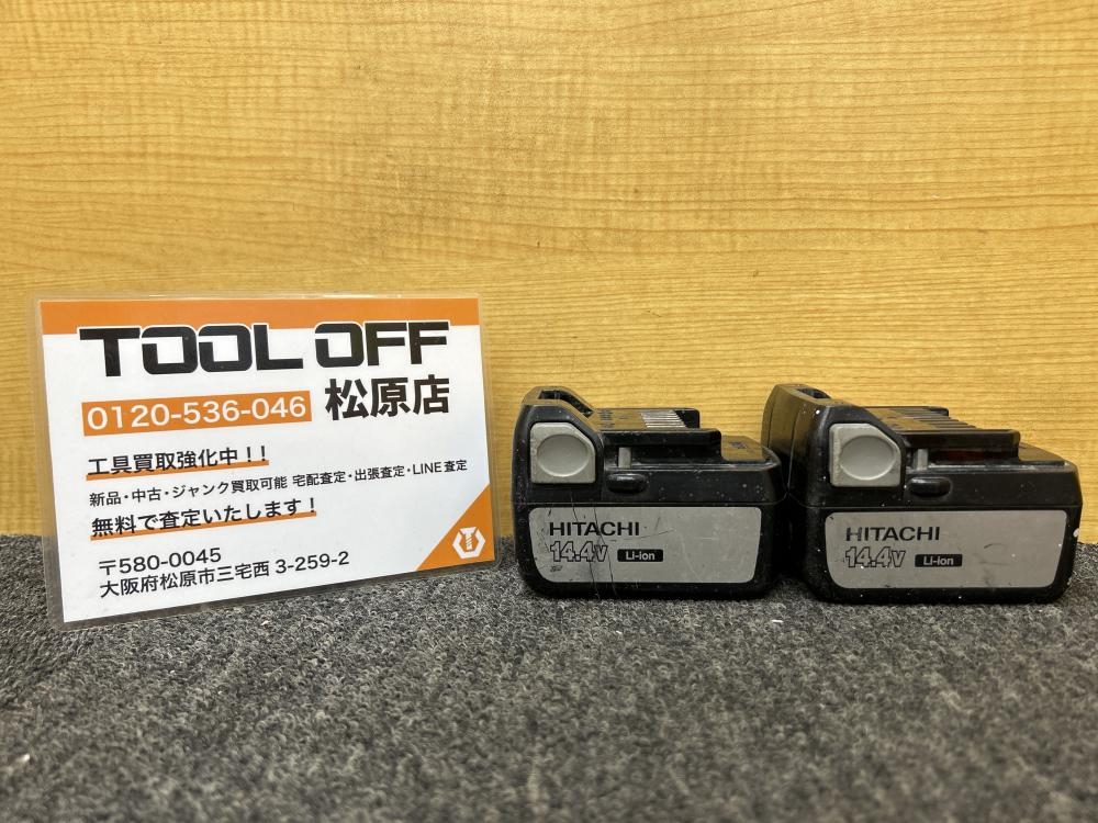 日立工機 HITACHI 14.4V3.0Ahバッテリー BSL1430 ※2個セットの中古 日立工機 HITACHI 14.4V3.0Ahバッテリー BSL1430 ※2個セットの中古