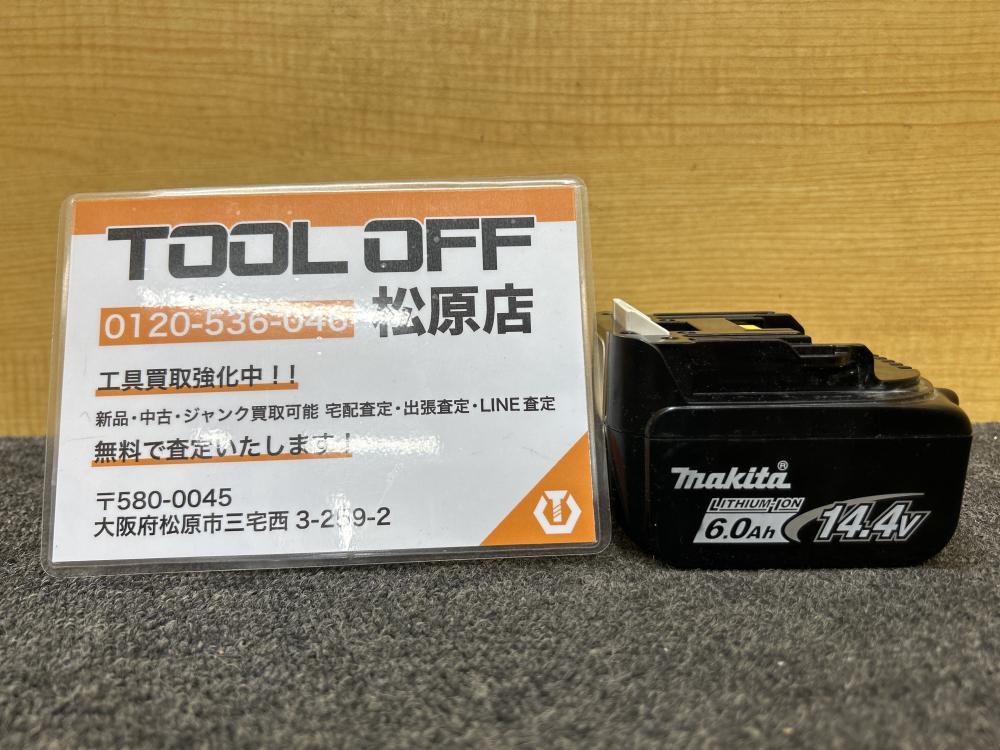 マキタ makita 14.4V/6.0Ah純正リチウムイオンバッテリー BL1460Bの