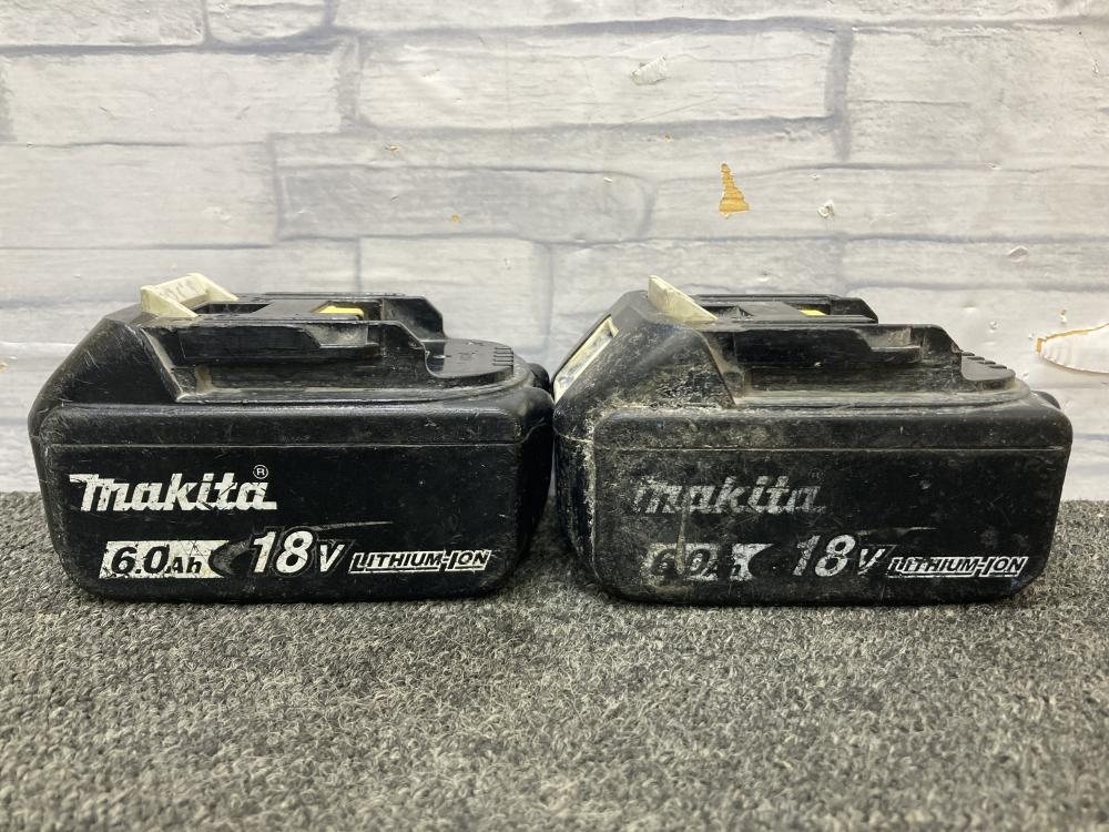 マキタ makita 18V6.0Ah純正リチウムイオンバッテリー 2個 BL1860Bの