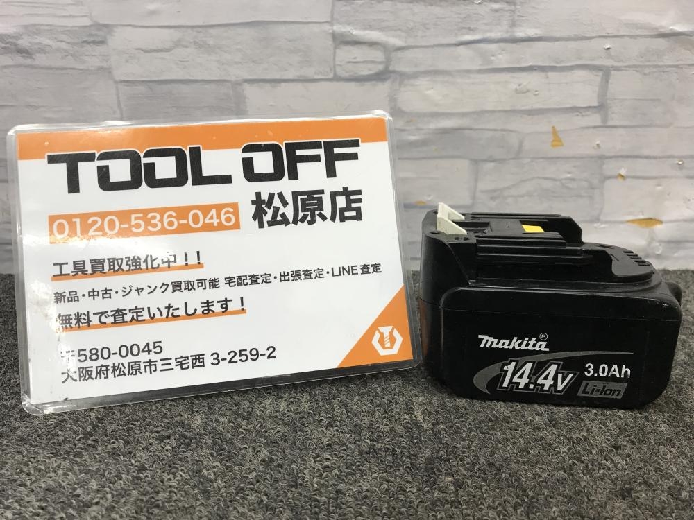 マキタ makita 14.4V3.0Ah純正リチウムイオンバッテリー BL1430の中古 中古C傷汚れあり  《大阪・松原》中古工具販売の専門店│ツールオフ松原店 ｜中古工具販売のツールオフ