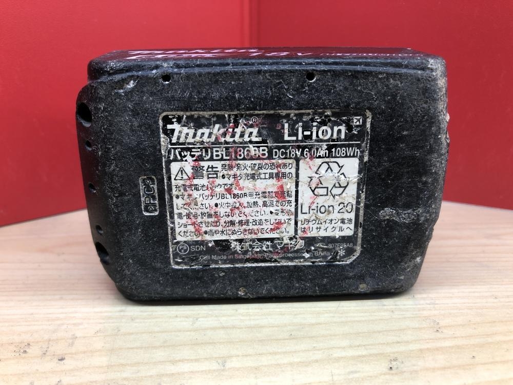 マキタ makita 充電回数348回バッテリー BL1860Bの中古 中古C傷汚れ