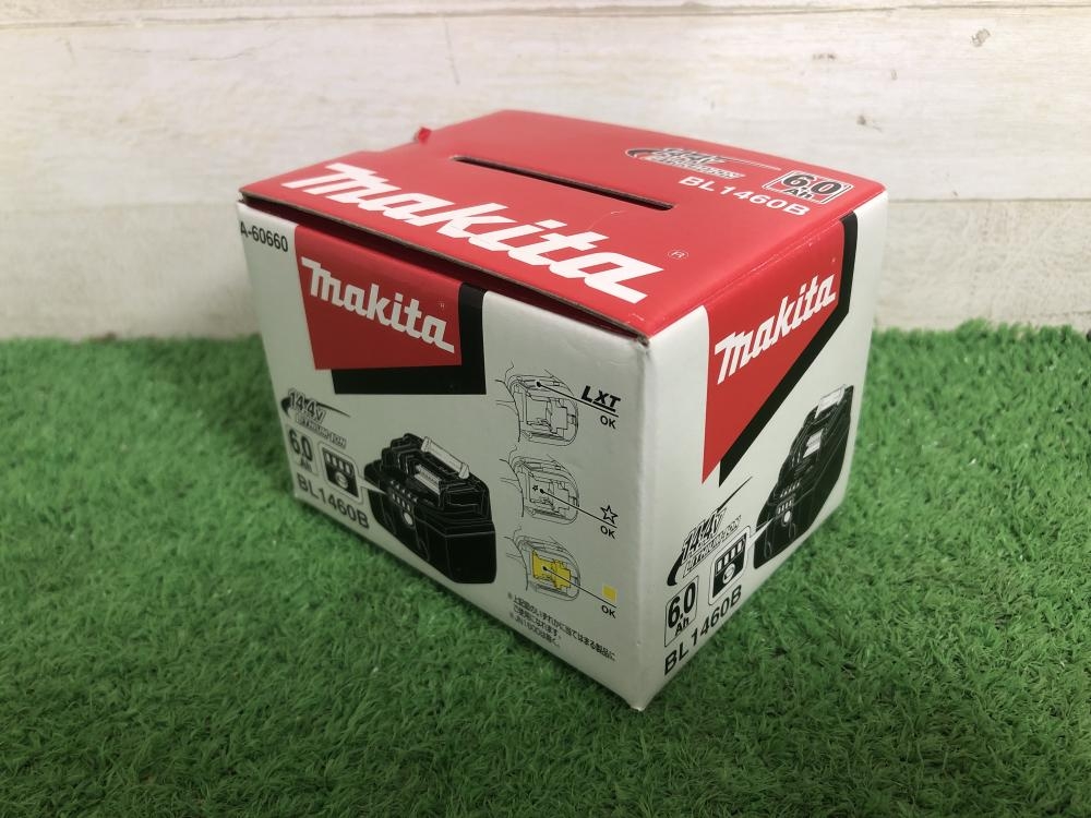 マキタ 14.4V 6.0Ah バッテリー BL1460Bの中古 未使用品 《大阪・茨木》中古工具販売の専門店│ ツールオフ茨木店  ｜中古工具販売のツールオフ