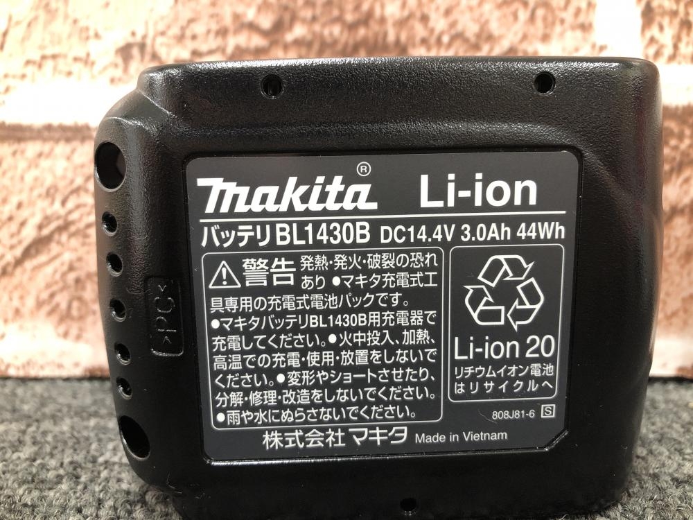 マキタ makita 14.4V3.0Ah純正バッテリー BL1430Bの中古 未使用品 《千葉・市原》中古工具販売の専門店│ ツールオフ千葉市原店  ｜中古工具販売のツールオフ