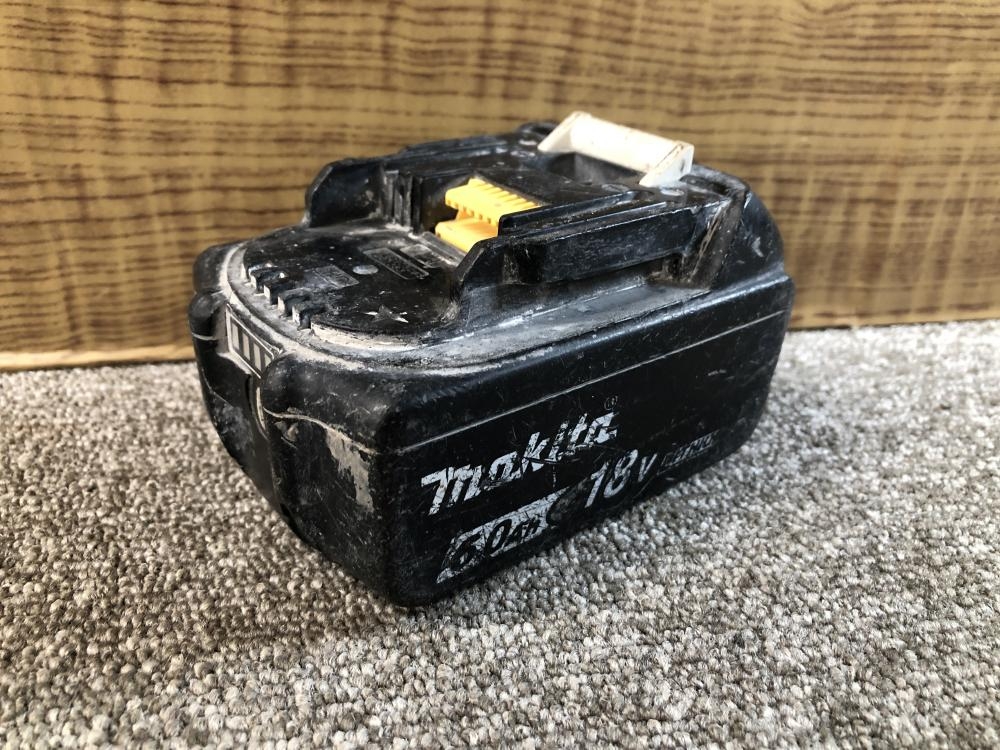 マキタ makita 18V6.0Ah純正バッテリー BL1860B ※充電回数385回・寿命2