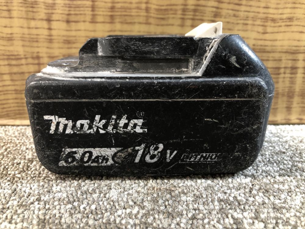 マキタ makita 18V6.0Ah純正バッテリー BL1860B ※充電回数385回・寿命2