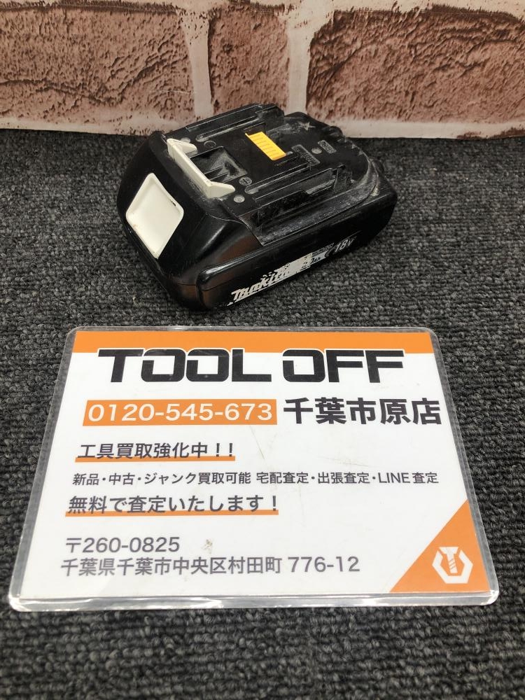 ※診断合格※純正品　マキタ18V2.0Ahバッテリー②（中古）使用頻度61回 マキタ makita 18V2.0Ah純正バッテリ BL1820の中古 中古C傷汚れあり