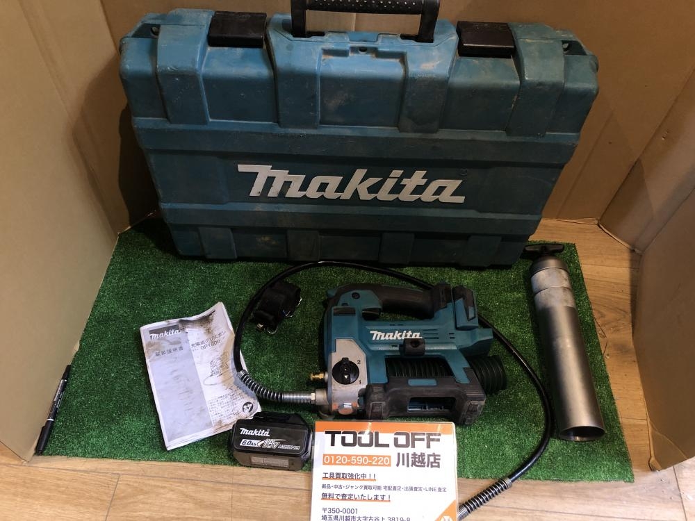 マキタ makita 充電式グリスガン GP180DRG+BL1860(充電回数11回)の中古 中古C傷汚れあり 《埼玉・川越》中古工具販売の専門店│  ツールオフ川越店 ｜中古工具販売のツールオフ