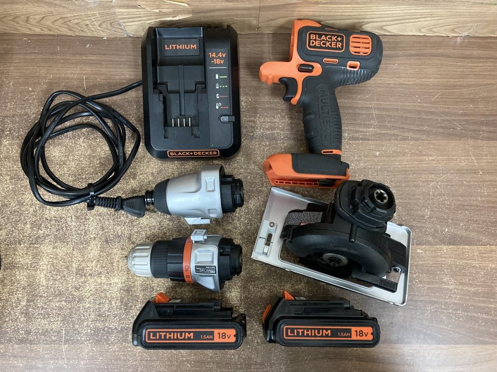 BLACK + DECKER - 値下げ　ブラックアンドデッカー マルチツールキット EVO183C1 電動ドリル 18Vリチウム マルチツールベーシック EVO185B1 ブラック