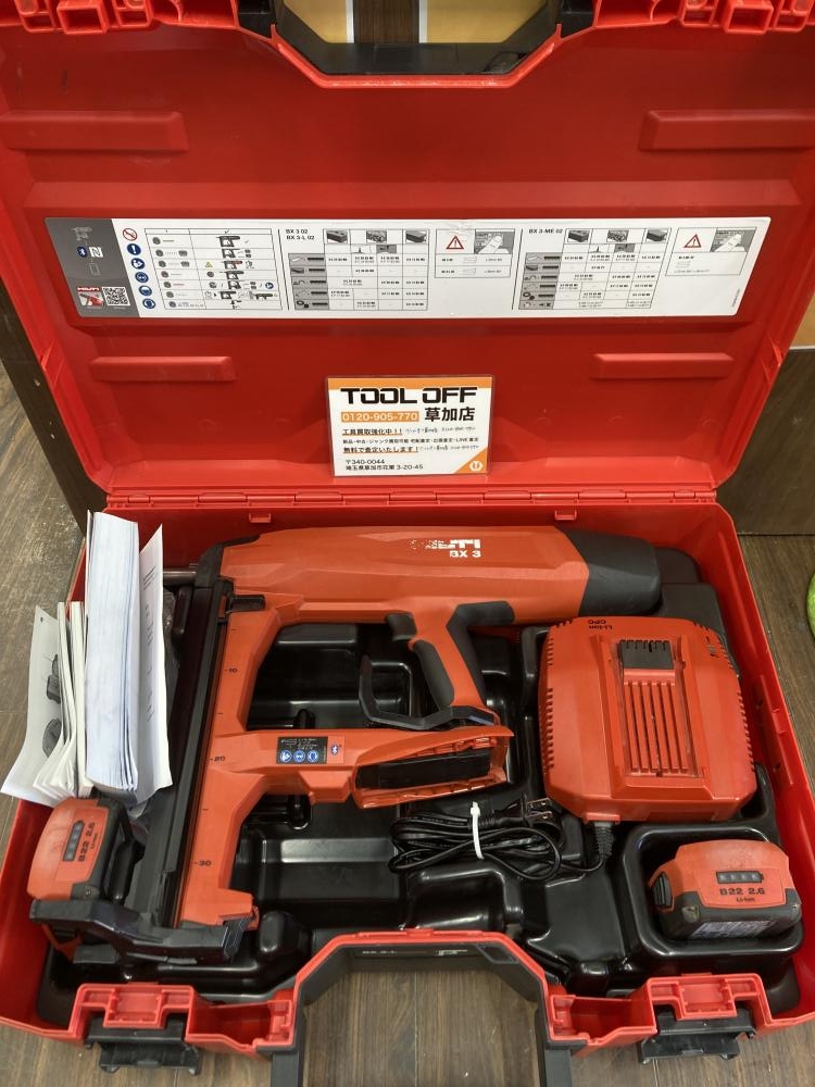 HILTI 充電式鋲打機 BX3-Lの中古 中古C傷汚れあり 《埼玉・草加》中古工具販売の専門店│ ツールオフ草加店 ｜中古工具販売のツールオフ