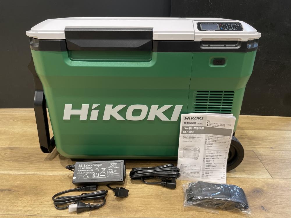 HiKOKI コードレス冷温庫 UL18DB ※バッテリ1個付属の中古 未使用品