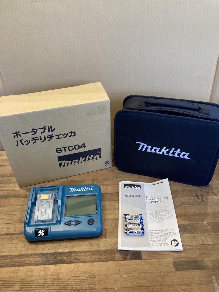 マキタ バッテリチェッカ BTC04 ＊長期保管品の為傷汚れ有の中古 未使用品 《東京・江戸川》中古工具販売の専門店│ ツールオフ江戸川店  ｜中古工具販売のツールオフ