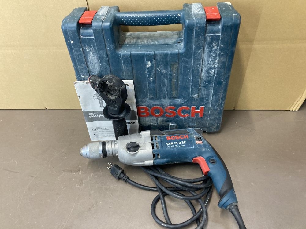 BOSCH 22mmキーレス振動ドリル GSB21-2REの中古 中古C傷汚れあり