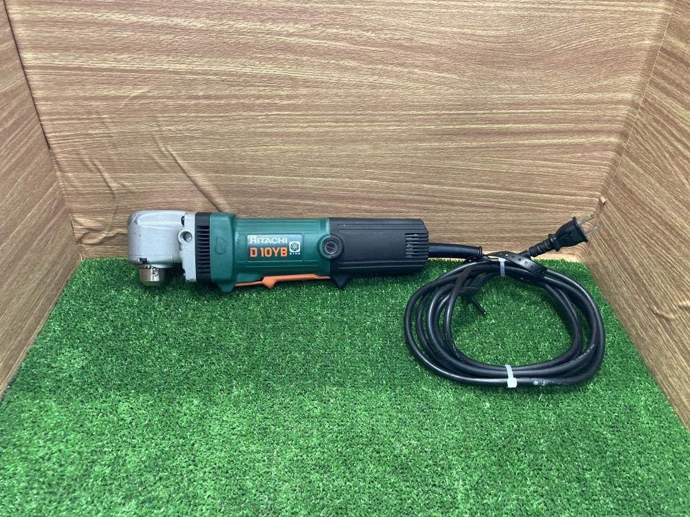 ☆中古品☆HITACHI 日立工機 100V コーナドリル D10YB 鉄工10mm 木工22mm コーナードリル アングルドリル 穴あけ 71997