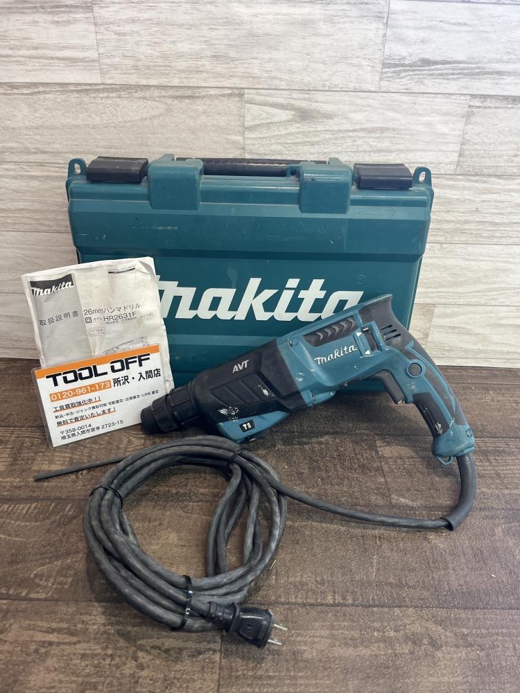 makita マキタ 26㎜ハンマドリル HR2631Fの中古 中古C傷汚れあり 
