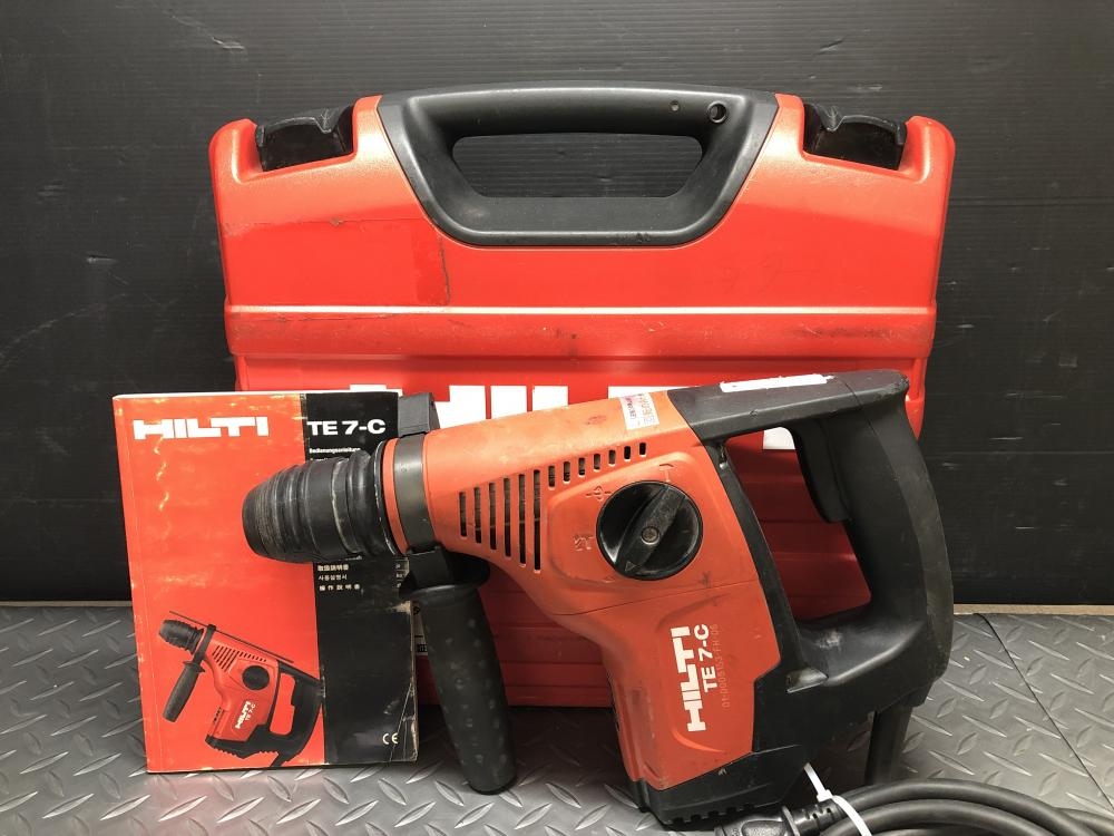 ヒルティ HILTI ロータリーハンマードリル TE7-Cの中古 中古B使用感あり 《大阪・枚方》中古工具販売の専門店│ ツールオフ枚方店 ｜中古 工具販売のツールオフ