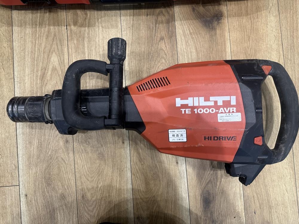 HILTI 電動ハツリ機 コンクリートブレーカー TE 1000-AVRの中古 中古C傷汚れあり 《千葉》中古工具販売の専門店│ ツールオフ千葉幕張店  ｜中古工具販売のツールオフ