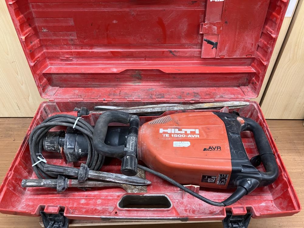 HILTI 電動コンクリートブレーカー※動作確認済み TE1500-AVR ※作動時間が限界に近い為ジャンクの中古 中古C傷汚れあり  《神奈川・厚木》中古工具販売の専門店│ ツールオフ厚木店 ｜中古工具販売のツールオフ