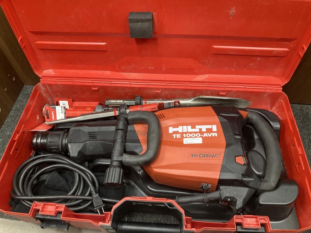 HILTI ヒルティ 電動ハツリ機 電動ハンマ コンクリートブレーカー TE1000-AVRの中古 中古B使用感あり 《大阪・松原》中古工具販売の専門店│ツールオフ松原店  ｜中古工具販売のツールオフ