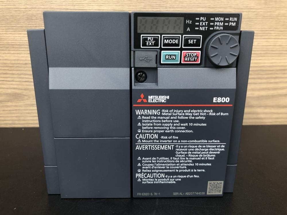 三菱 MITSUBISHI インバータ FR-E820-3.7K-1の中古 未使用品 《埼玉・鴻巣》中古工具販売の専門店│ ツールオフ鴻巣店  ｜中古工具販売のツールオフ