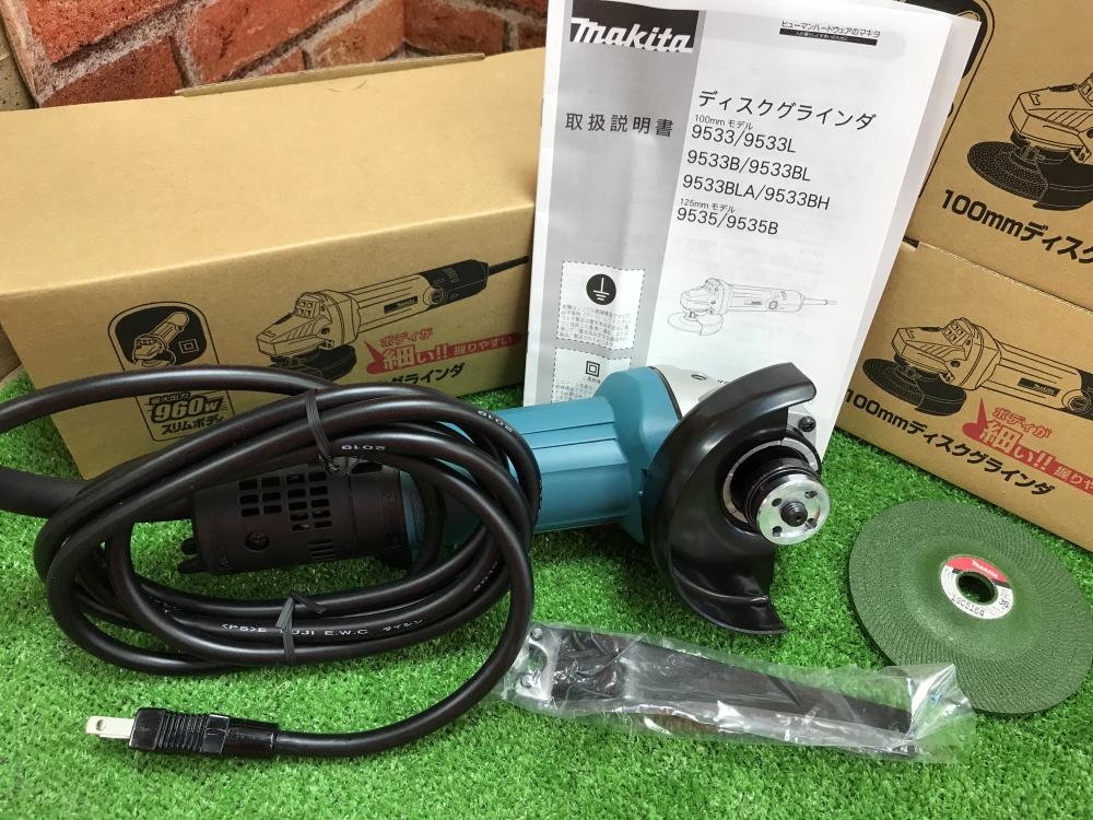 ﾏｷﾀ 100mmﾃﾞｨｽｸｸﾞﾗｲﾝﾀﾞ 5台 9533b ｽﾘﾑﾎﾞﾃﾞｨ