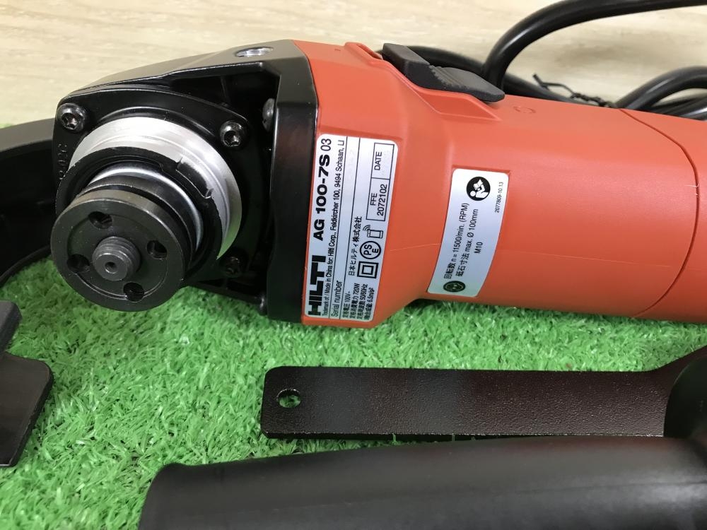 HILTI/ヒルティ アングルグラインダ/ディスクグラインダ AG100-7Sの中古 未使用品 《大阪・堺》中古工具販売の専門店│ ツールオフ堺店  ｜中古工具販売のツールオフ