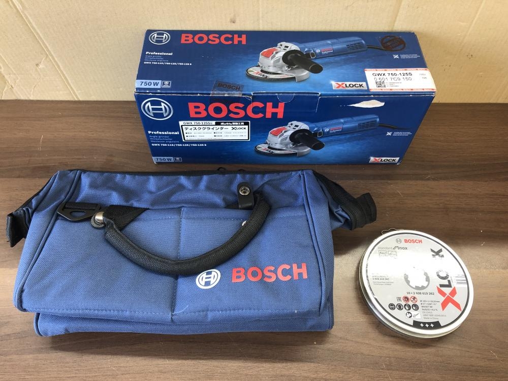 BOSCH ボッシュ 125mmディスクグラインダ X-LOCK GWX750-125SJ 保管品