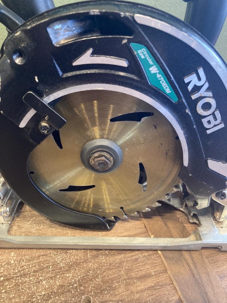 値下げしました！【中古】リョービ RYOBI W-470ED 電子内装丸ノコ 120～125mm【ハンズクラフト佐賀】 送料無料】 リョービ 電子内装丸ノコ W-470ED ノコ刃外径125mm : 石田