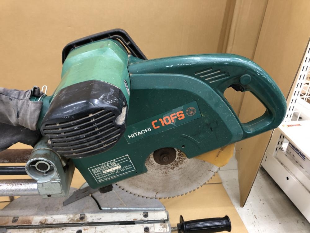 日立工機 HITACHI 255mm卓上スライド丸のこ C10FSの中古 中古C傷汚れあり 《千葉・柏》中古工具販売の専門店│ ツールオフ柏店  ｜中古工具販売のツールオフ