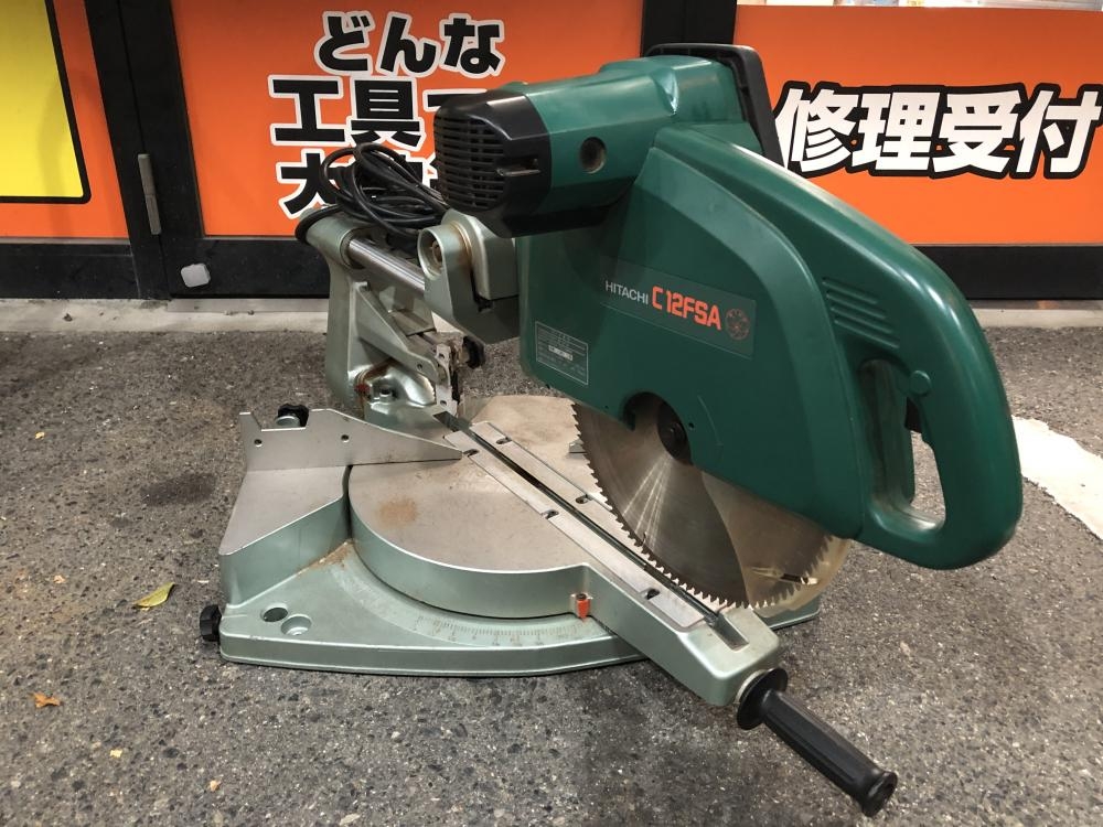 B0319LY 超美品 日立工機 305mm 卓上スライド丸のこ C12FSA 動作品 電動工具 大工道具 HITACHI/日立工機 305mm 卓上スライド丸のこ C12FS - 中古工具・プロ用
