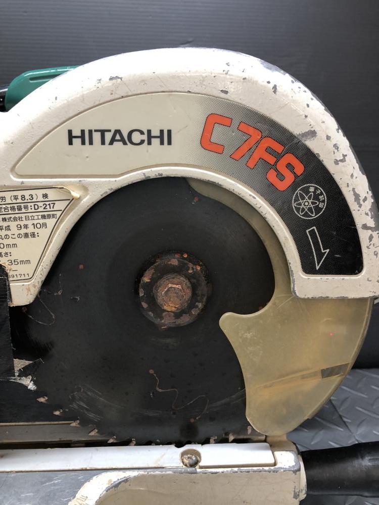 日立 HITACHI 190mm卓上スライド丸のこ C7FSの中古 中古C傷汚れあり