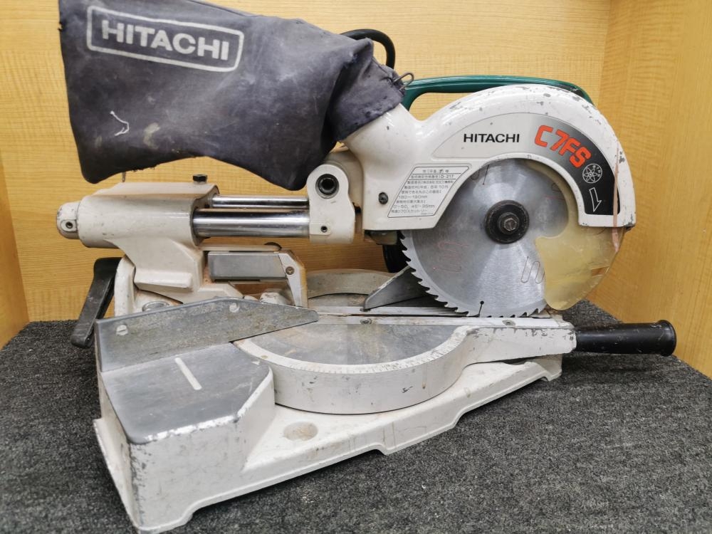 日立工機 HITACHI 190mm卓上スライドマルノコ C7FSの中古 中古C傷汚れ